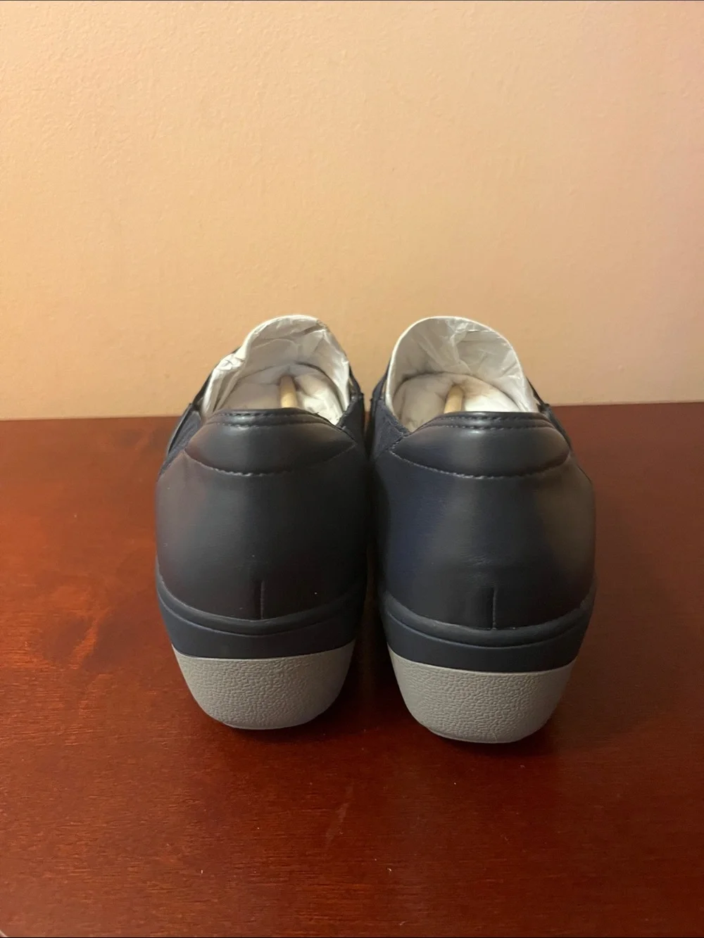 Vionic Navy Blue Mary Jane Wedge Shoes